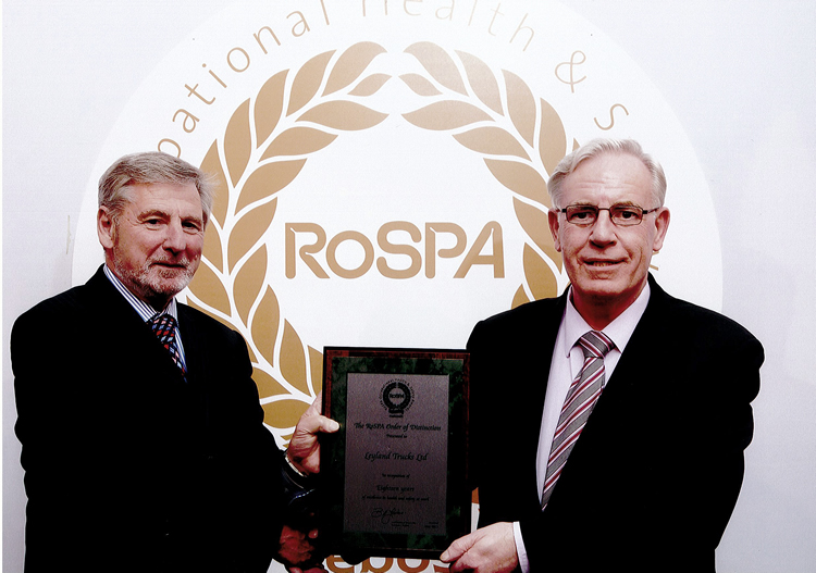 Leyland Trucks Received RoSPA Order of Distinction Award