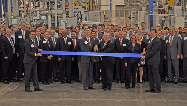 Engine plant dedication ceremony