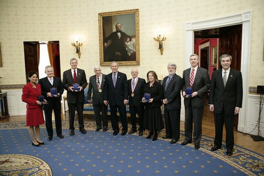 Group photo with President George W. Bush